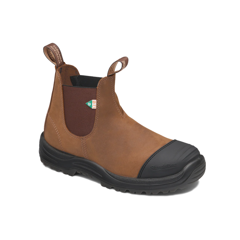 Work & Safety 169 - Saddle Brown Brown Rubber Toe
