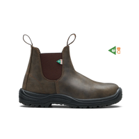 Work & Safety 181 - Waxy Rustic Brown Steel Toe