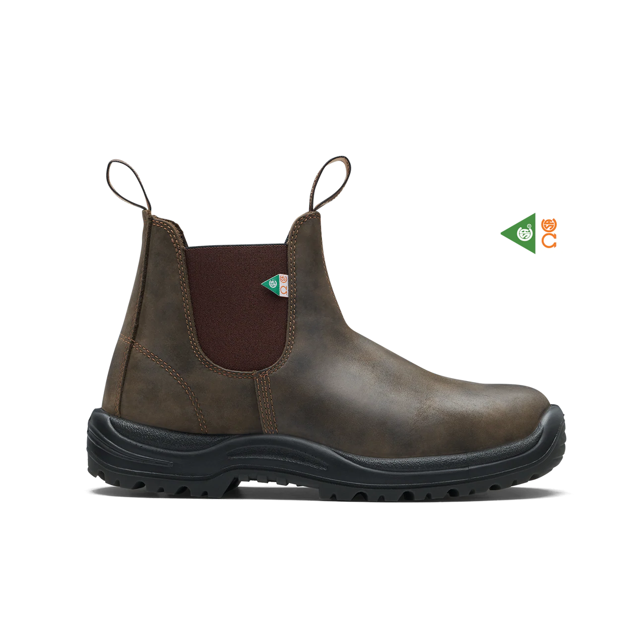 Work & Safety 181 - Waxy Rustic Brown Steel Toe