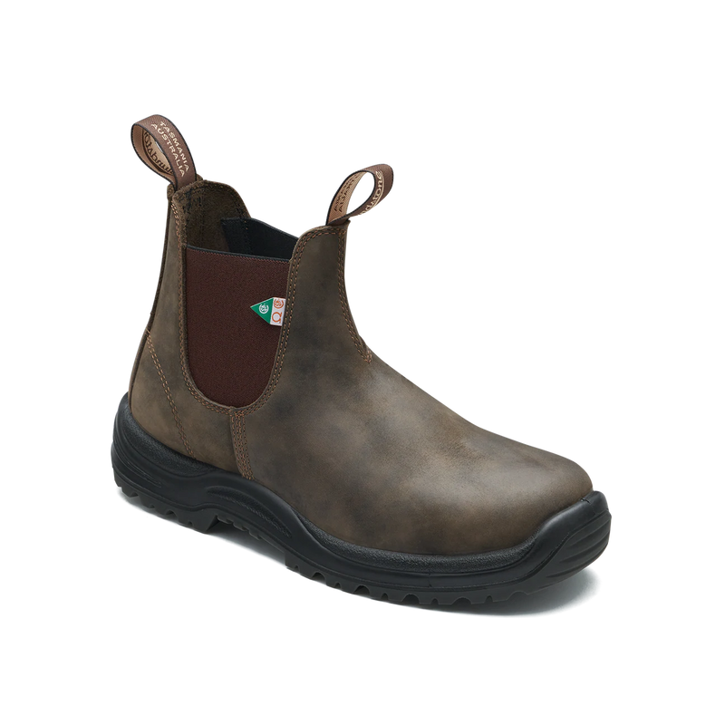 Work & Safety 181 - Waxy Rustic Brown Steel Toe