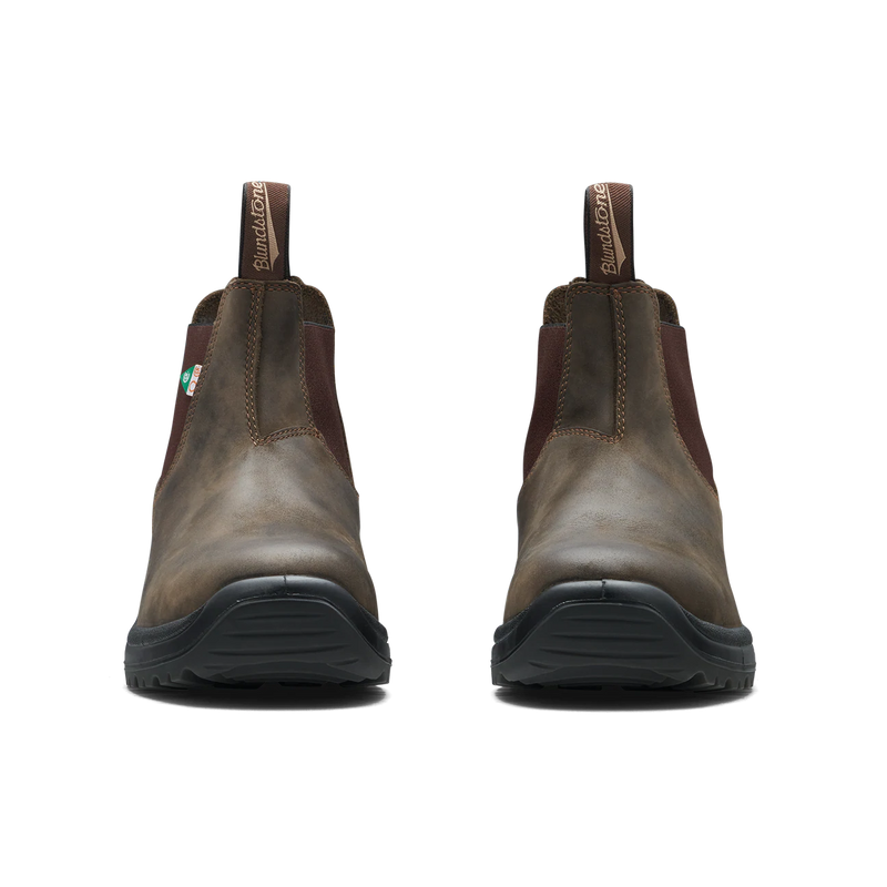 Work & Safety 181 - Waxy Rustic Brown Steel Toe