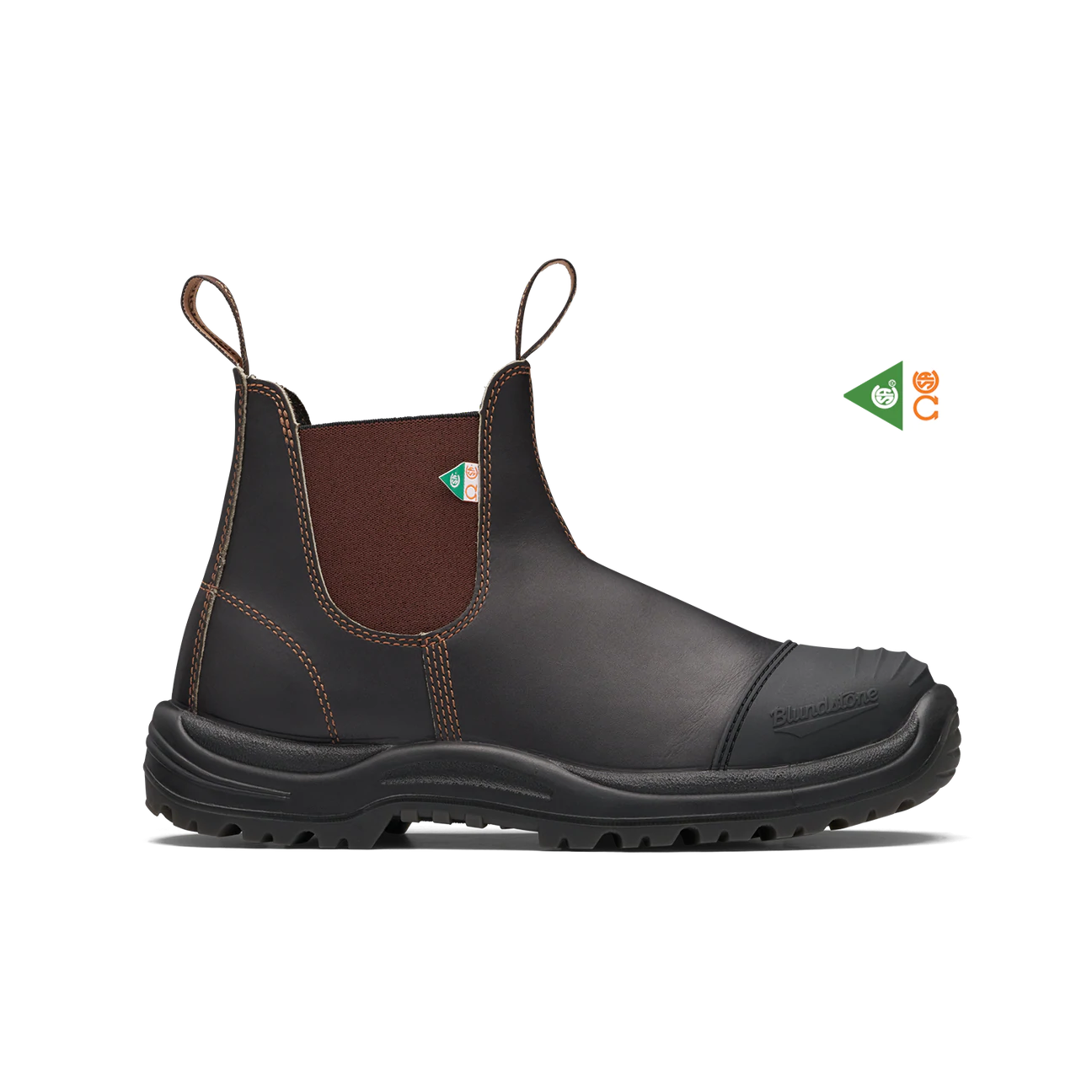 Blundstone Work & Safety #167 - Stout Brown Rubber Toe Cap