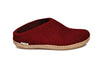 Glerup Slipper Leather - Red