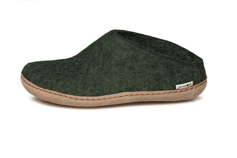 Glerup Slipper Leather - Forest