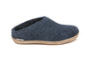 Glerup Slipper Leather - Denim