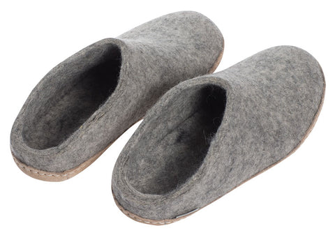 Grey slippers on sale