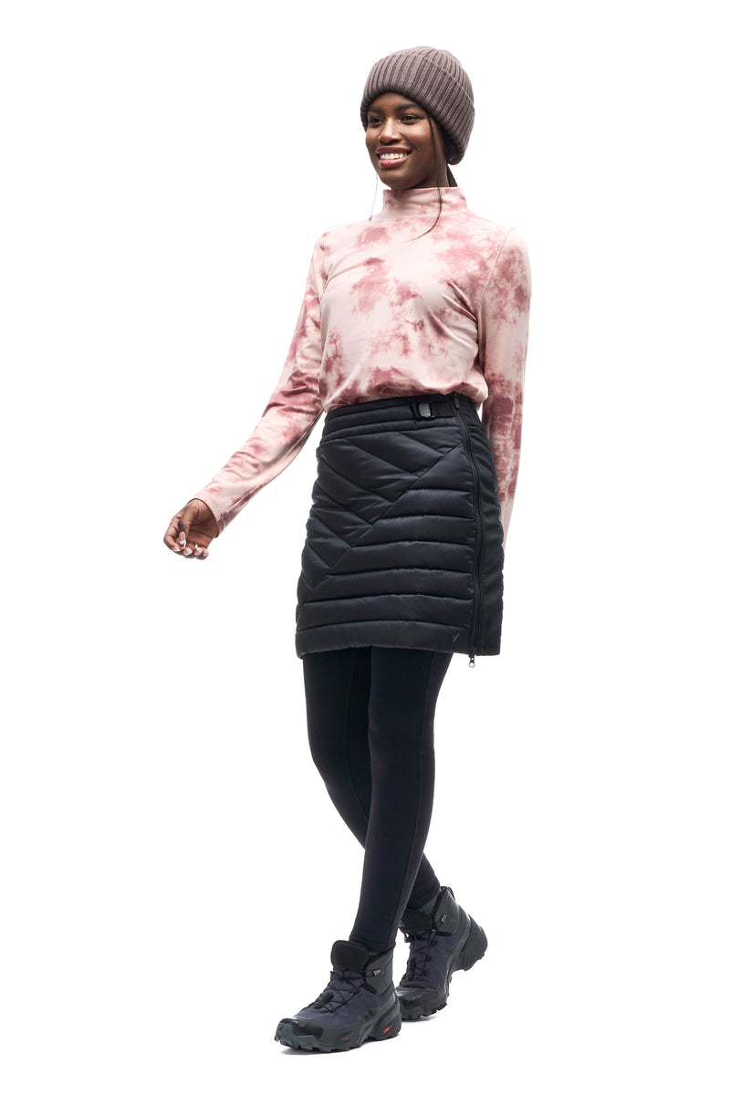 SULETEKK Long RDS Insulated Side Zip Skirt - Black