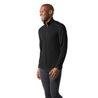 Smartwool Mens Merino Baselayer 1/4 Zip - Black