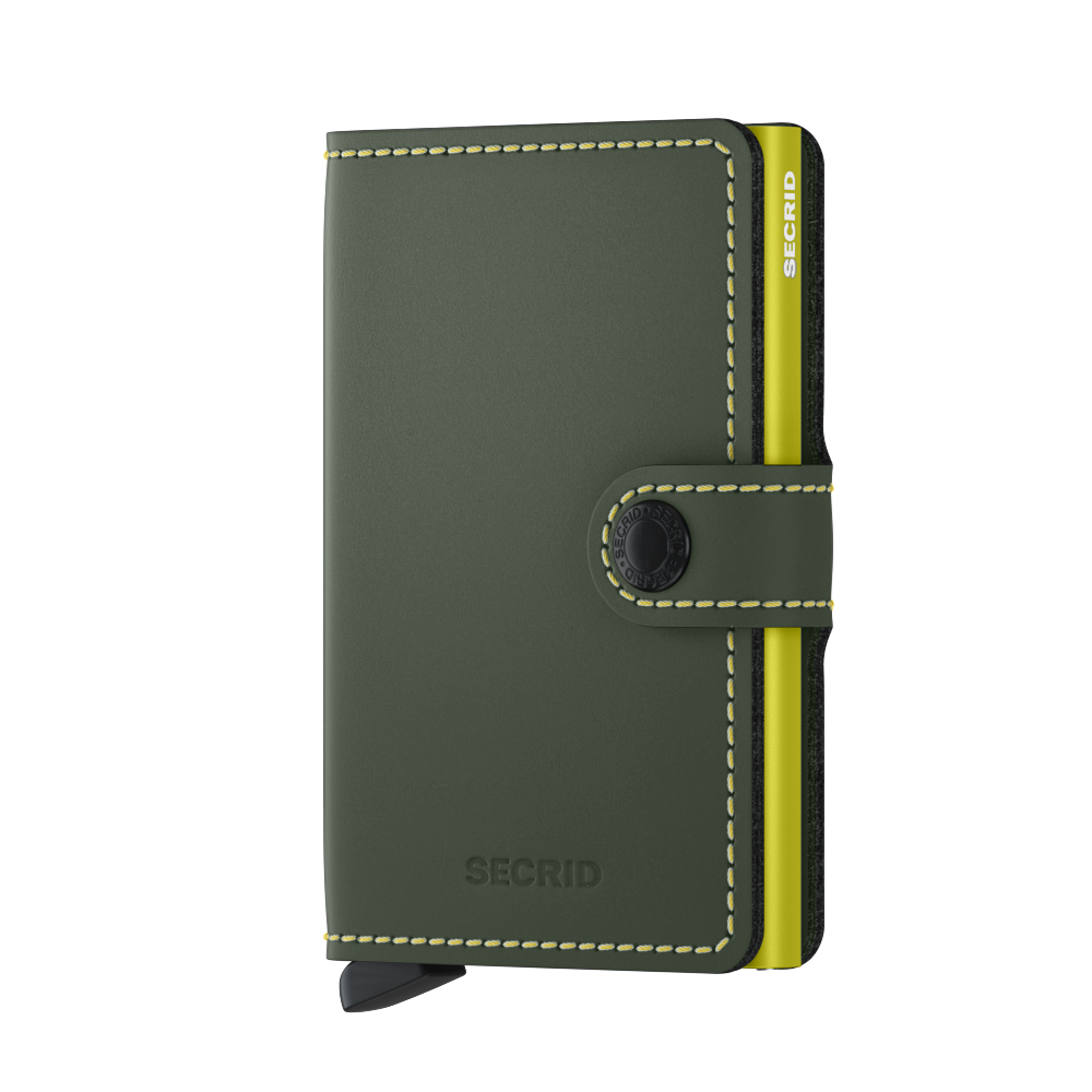 SECRID Miniwallet - Matte Green & Lime