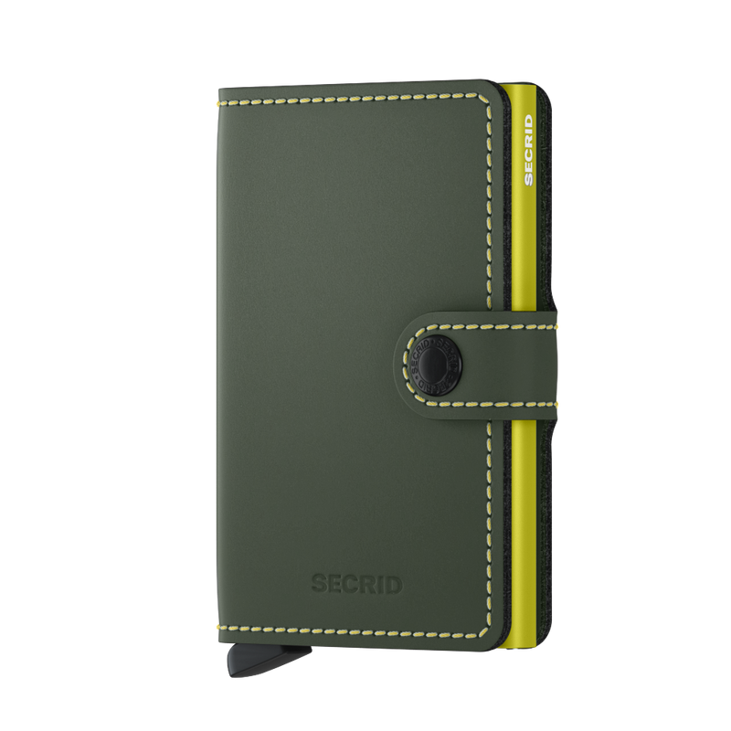 SECRID Miniwallet - Matte Green & Lime