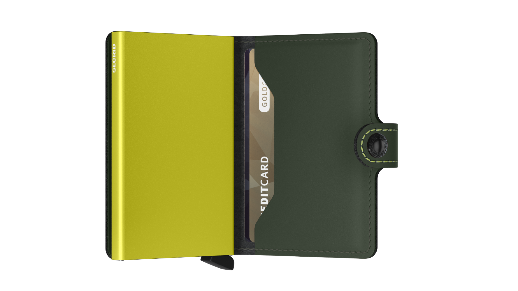 SECRID Miniwallet - Matte Green & Lime
