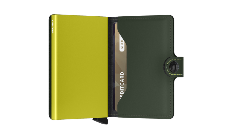 SECRID Miniwallet - Matte Green & Lime