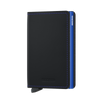 SECRID Slimwallet - Matte Black & Blue