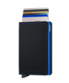 SECRID Slimwallet - Matte Black & Blue