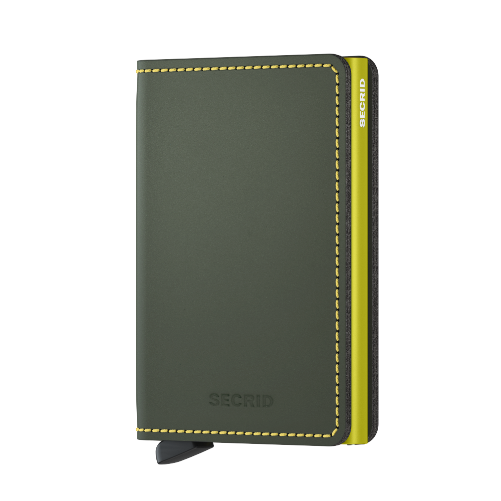 SECRID Slimwallet - Matte Green & Lime