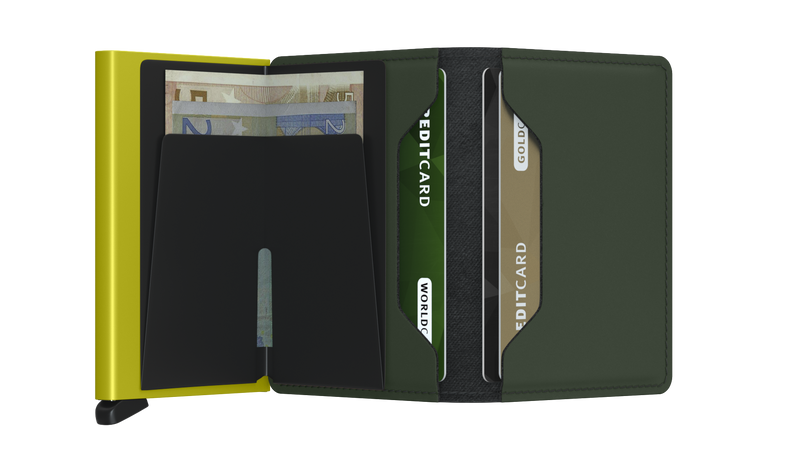 SECRID Slimwallet - Matte Green & Lime