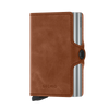 SECRID Twinwallet - Vintage Cognac Silver