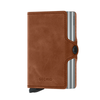 SECRID Twinwallet - Vintage Cognac Silver