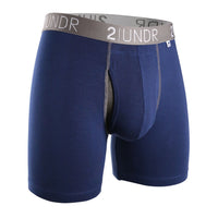 2UNDR Swing Shift Boxer Brief - Navy/Grey