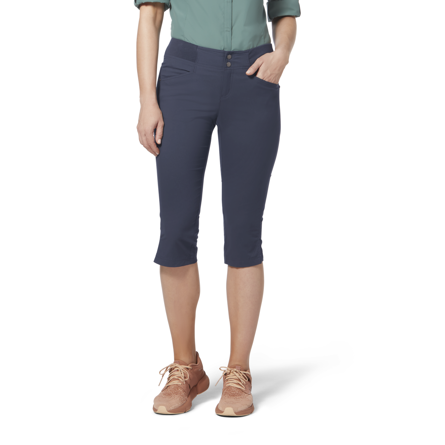 Royal Robbins Womens Jammer II Capri - Navy