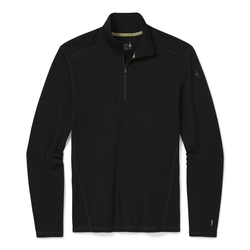 Smartwool Mens Merino Baselayer 1/4 Zip - Black